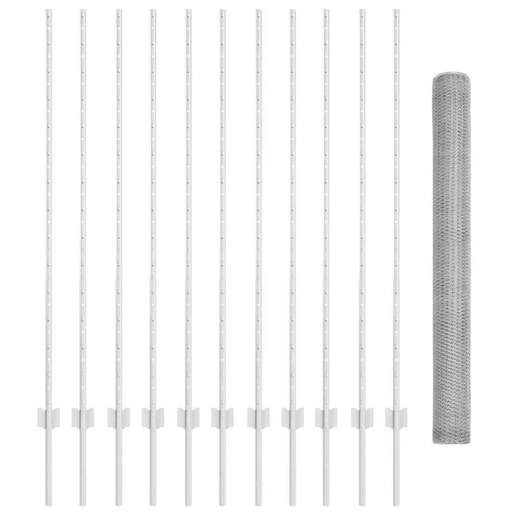 Welded Wire Fence 25 x 1.4 m (W x H) Hot-Dip Galvanised Steel