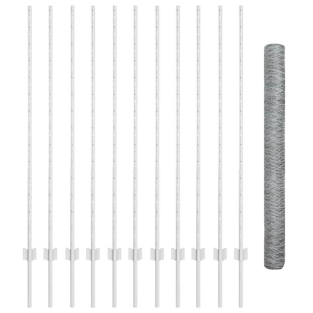 Welded Wire Fence 25 x 1.4 m (W x H) Hot-Dip Galvanised Steel