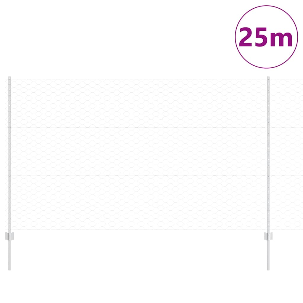 Welded Wire Fence 25 x 1.4 m (W x H) Hot-Dip Galvanised Steel