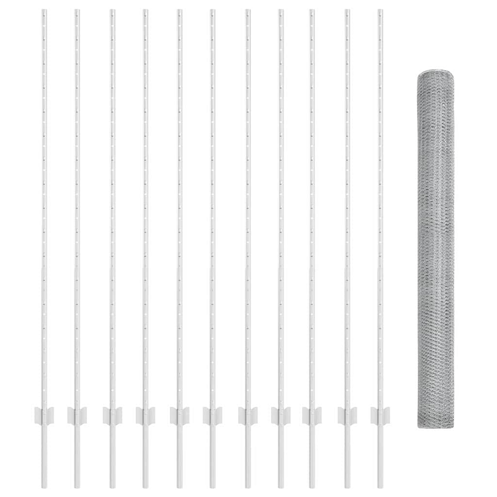 Welded Wire Fence 25 x 1.5 m (W x H) Hot-Dip Galvanised Steel