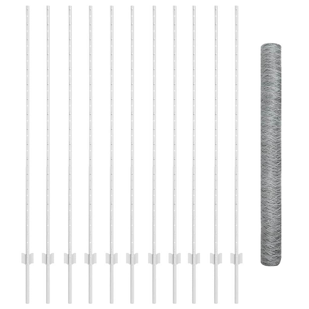 Welded Wire Fence 25 x 1.6 m (W x H) Hot-Dip Galvanised Steel