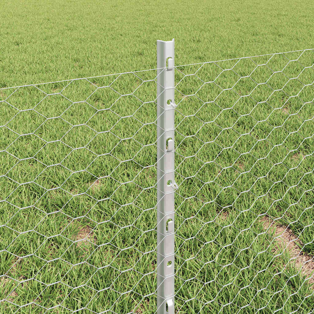 Welded Wire Fence 50 x 0.4 m (W x H) Hot-Dip Galvanised Steel