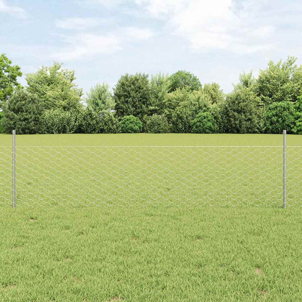 Welded Wire Fence 50 x 0.5 m (W x H) Hot-Dip Galvanised Steel