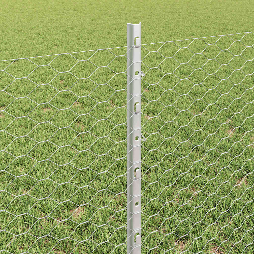Welded Wire Fence 50 x 0.6 m (W x H) Hot-Dip Galvanised Steel