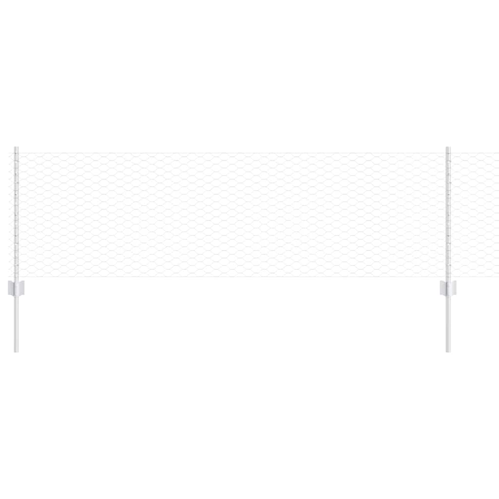 Welded Wire Fence 50 x 0.6 m (W x H) Hot-Dip Galvanised Steel