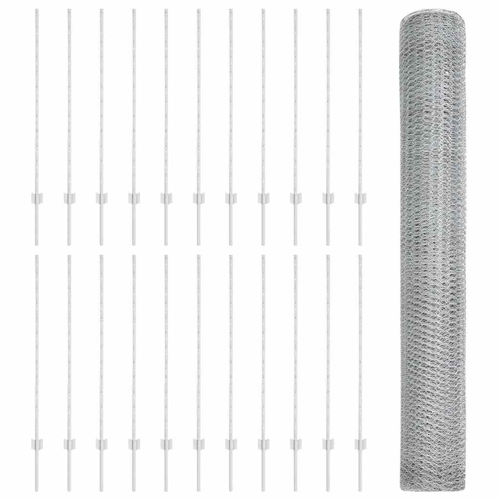 Welded Wire Fence 50 x 1.2 m (W x H) Hot-Dip Galvanised Steel