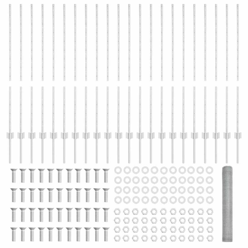Welded Wire Fence 50 x 1.2 m (W x H) Hot-Dip Galvanised Steel