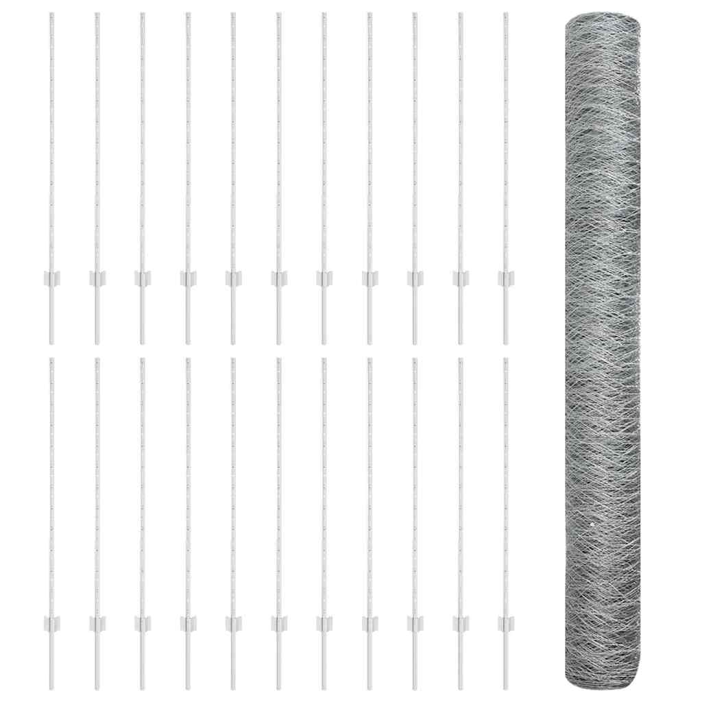 Welded Wire Fence 50 x 1.2 m (W x H) Hot-Dip Galvanised Steel