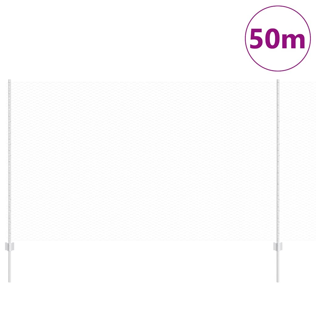 Welded Wire Fence 50 x 1.4 m (W x H) Hot-Dip Galvanised Steel