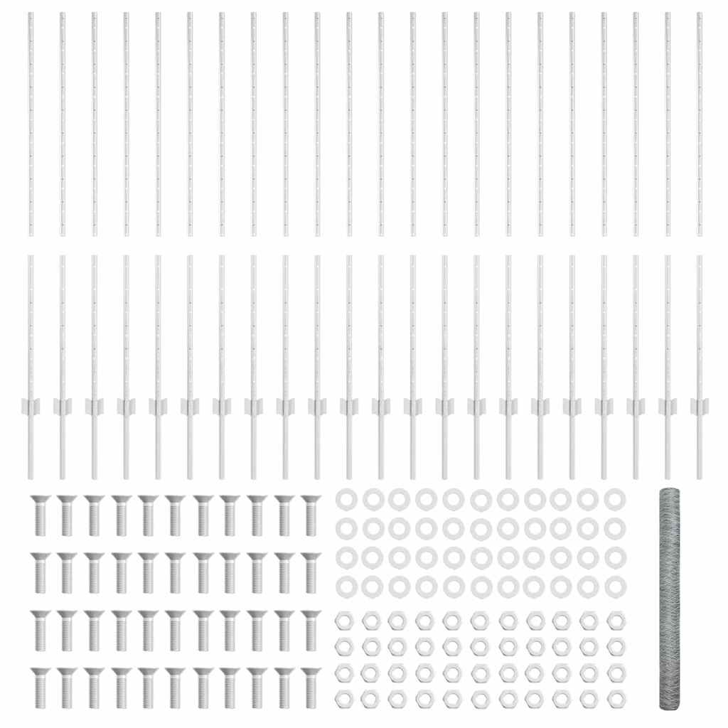 Welded Wire Fence 50 x 1.4 m (W x H) Hot-Dip Galvanised Steel