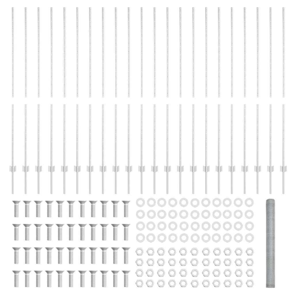 Welded Wire Fence 50 x 1.5 m (W x H) Hot-Dip Galvanised Steel