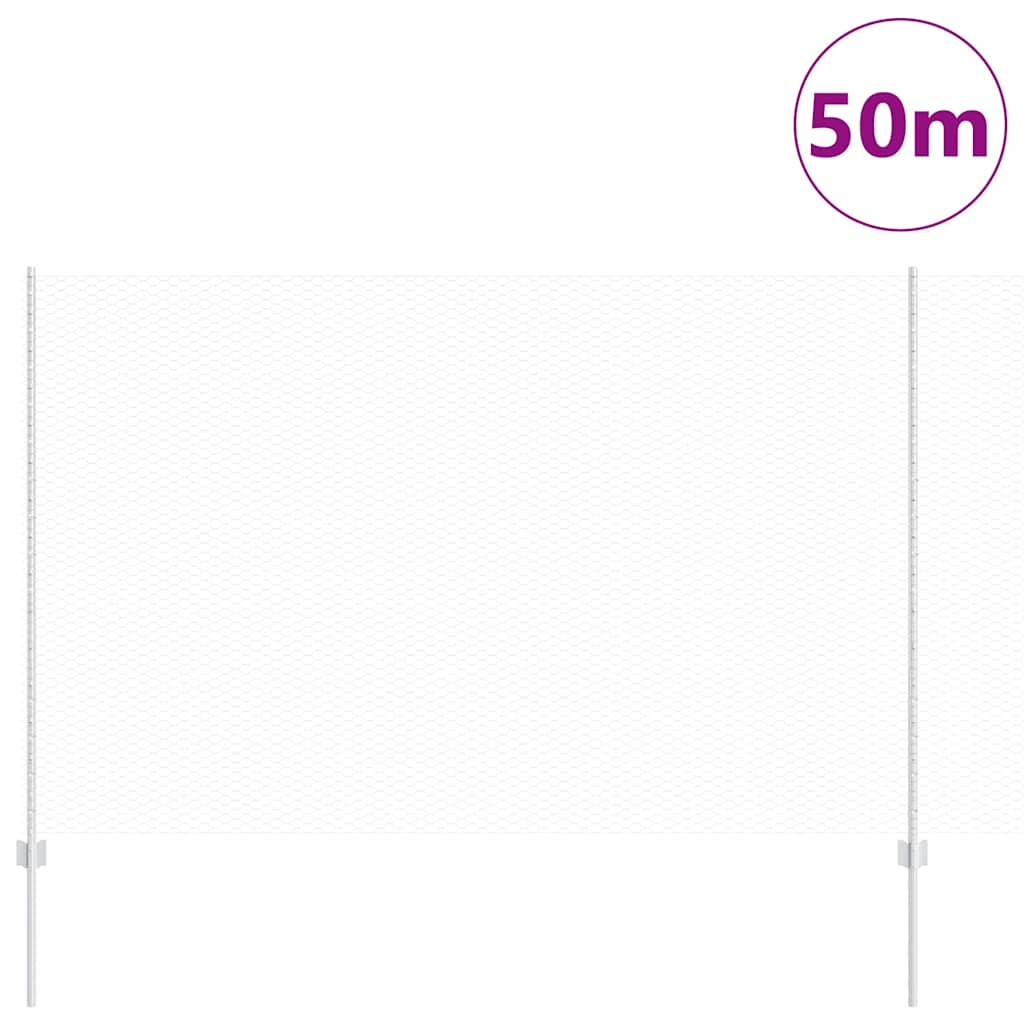 Welded Wire Fence 50 x 1.5 m (W x H) Hot-Dip Galvanised Steel