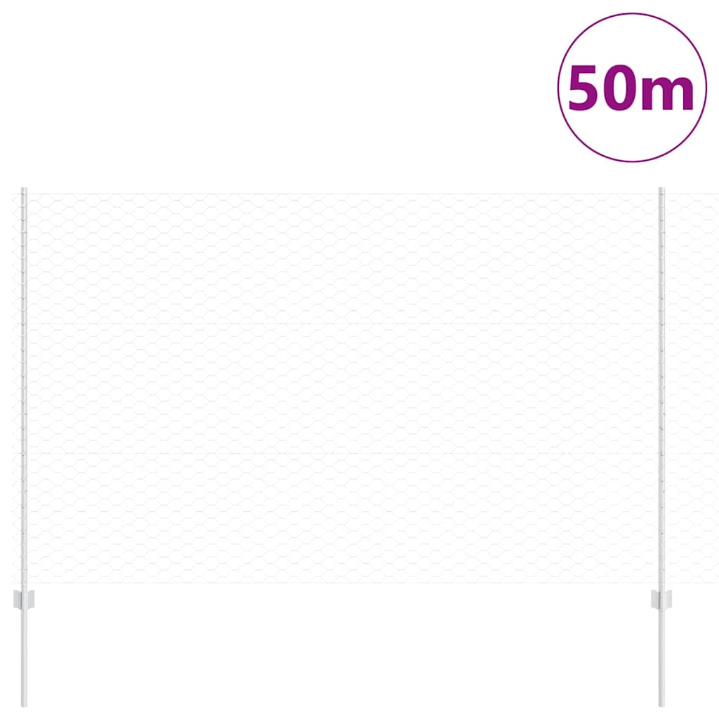 Welded Wire Fence 50 x 1.5 m (W x H) Hot-Dip Galvanised Steel