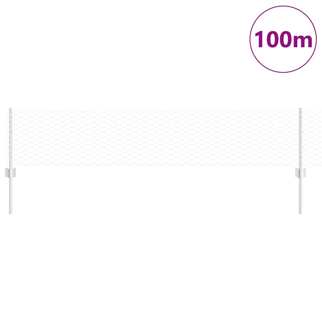 Welded Wire Fence 100 x 0.4 m (W x H) Hot-Dip Galvanised Steel