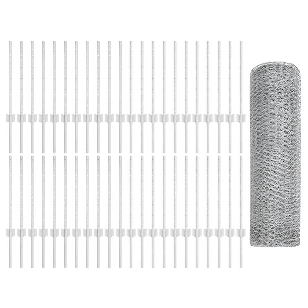 Welded Wire Fence 100 x 0.6 m (W x H) Hot-Dip Galvanised Steel