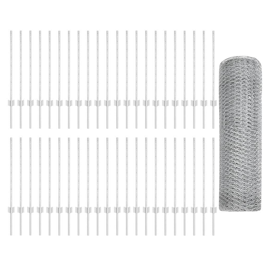 Fence with Post Silver