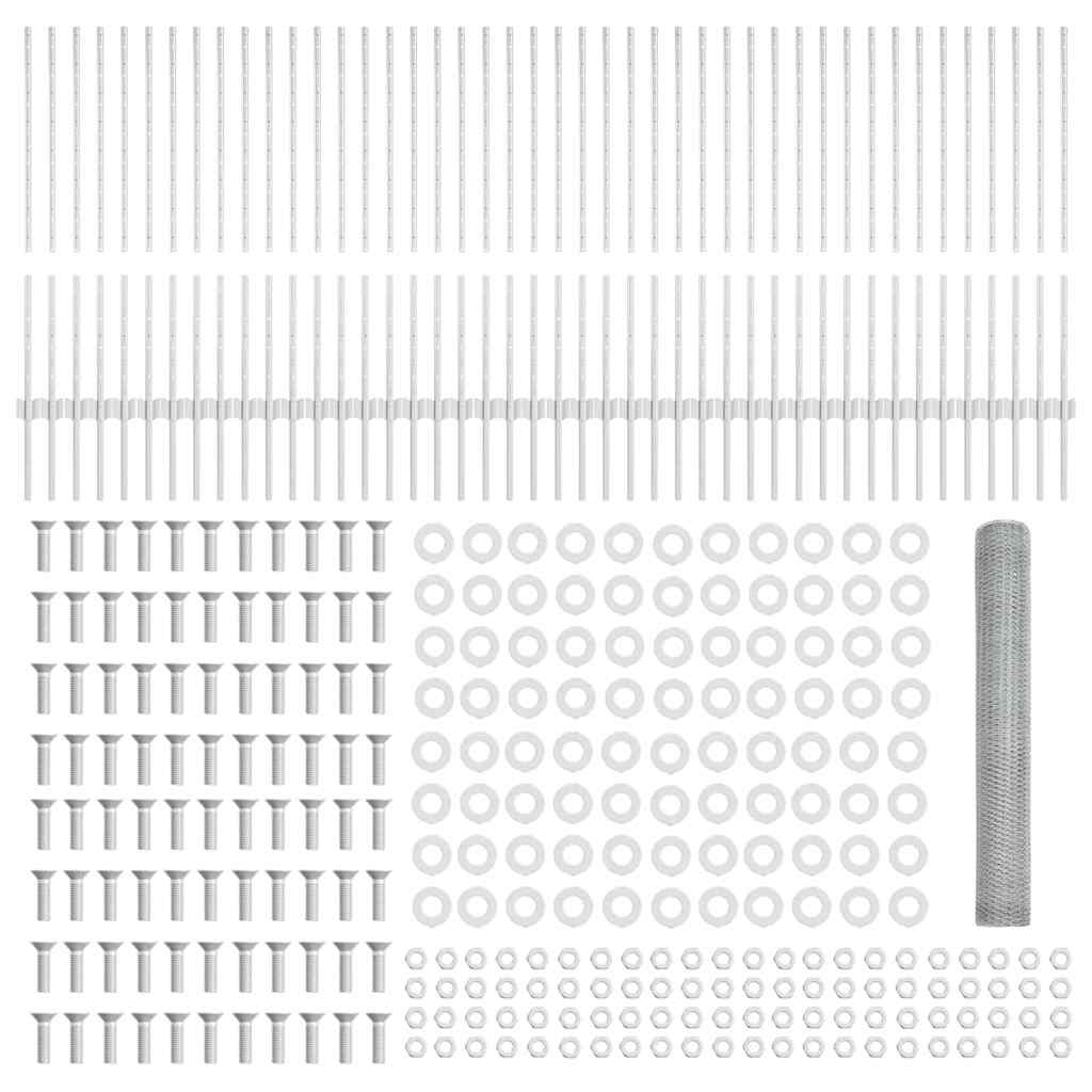 Welded Wire Fence 100 x 1 m (W x H) Hot-Dip Galvanised Steel