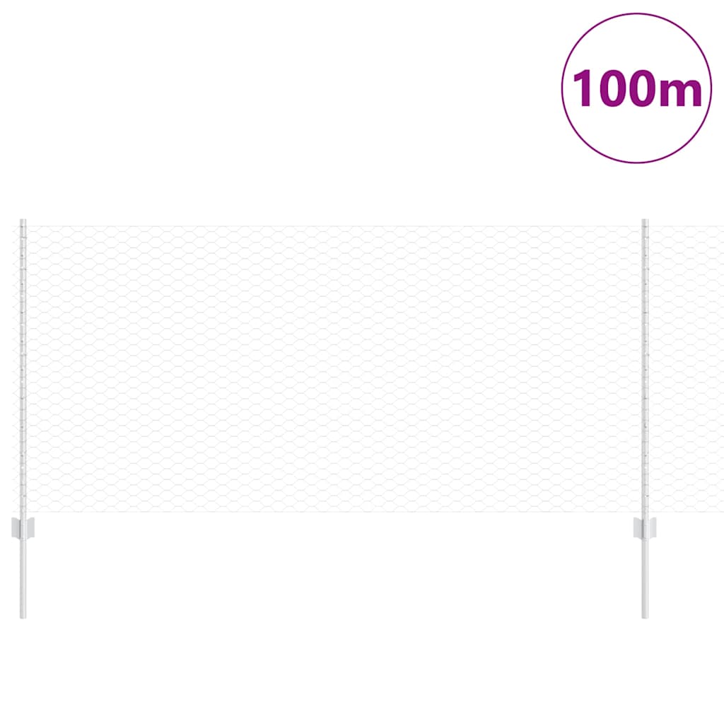 Fence with Post Silver