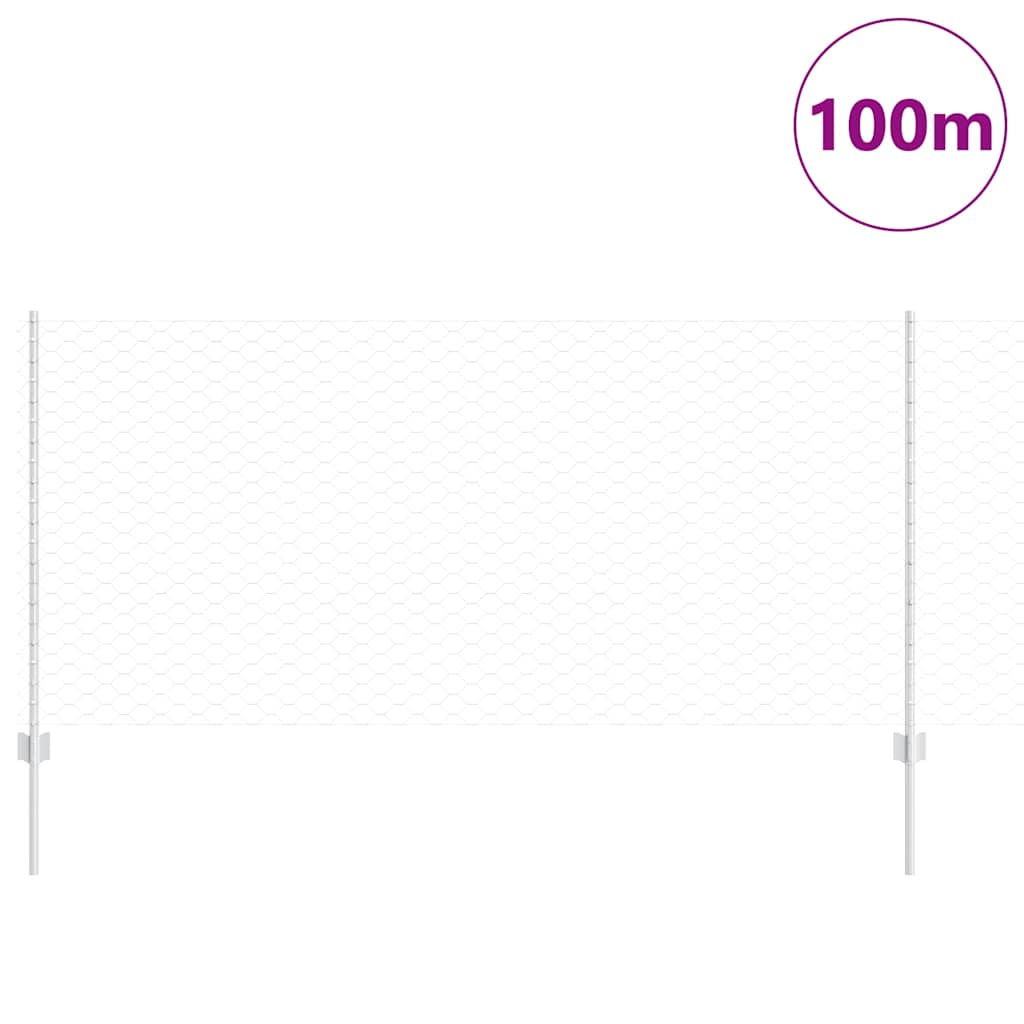 Fence with Post Silver
