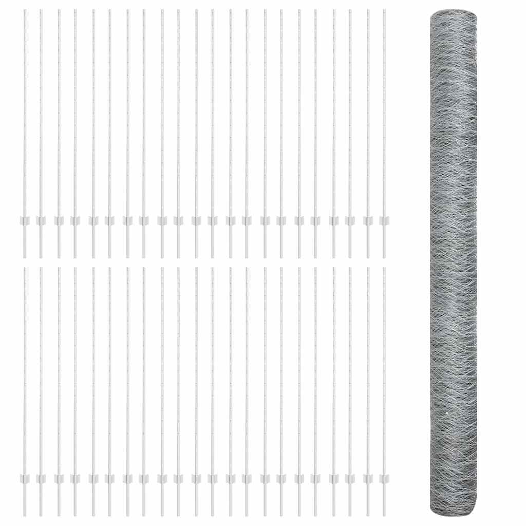 Welded Wire Fence 100 x 1.6 m (W x H) Hot-Dip Galvanised Steel