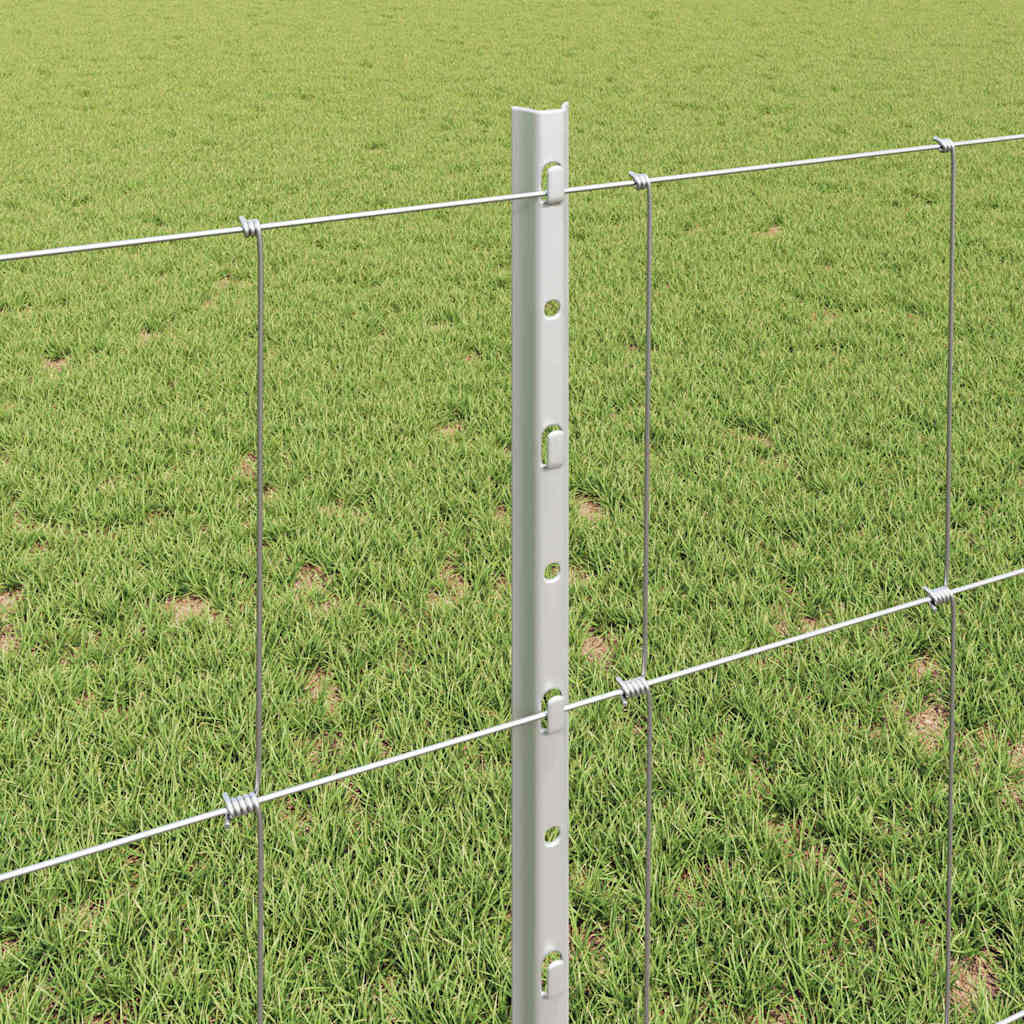 Fence with Post Silver
