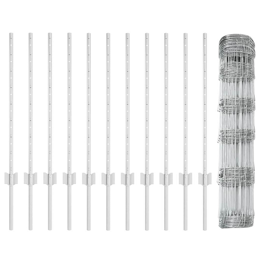 Fence with Post Silver