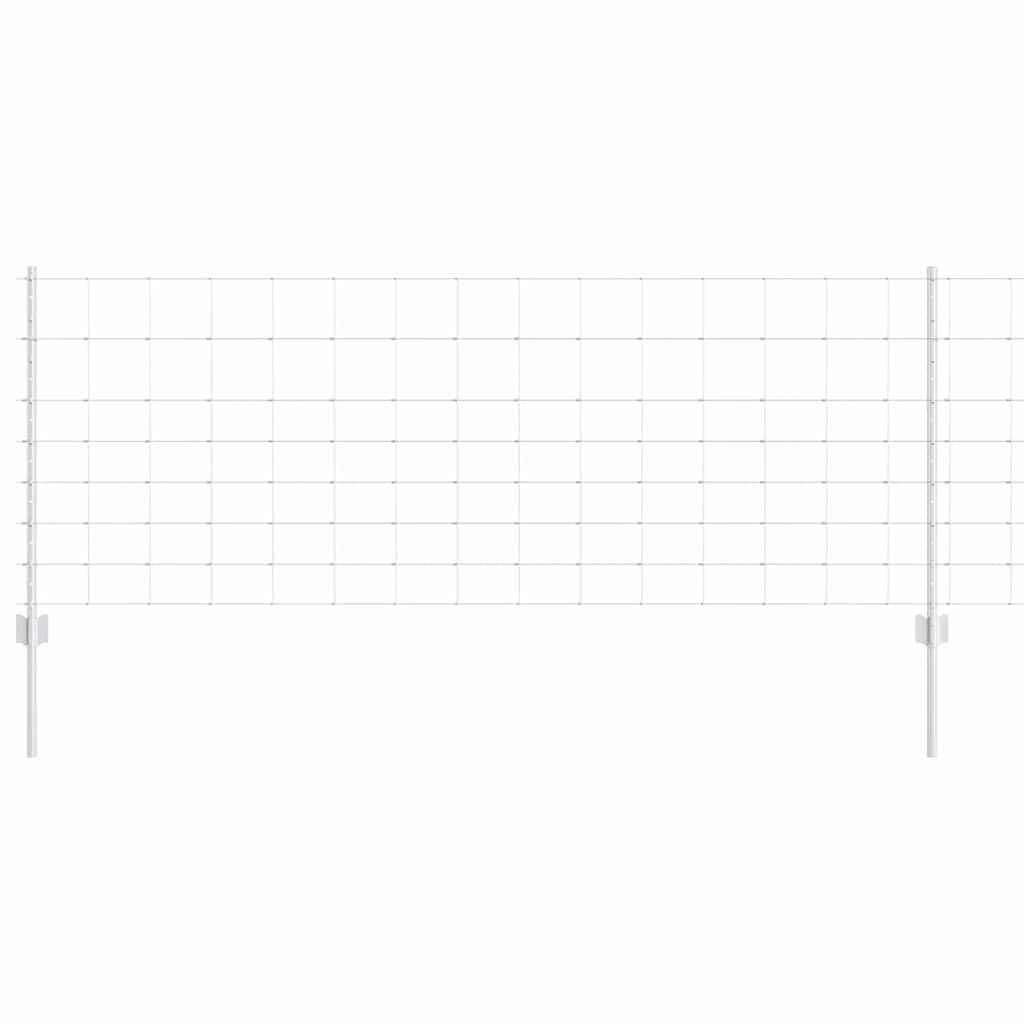 Wild Fence with Posts 25 x 0.8 m (W x H)