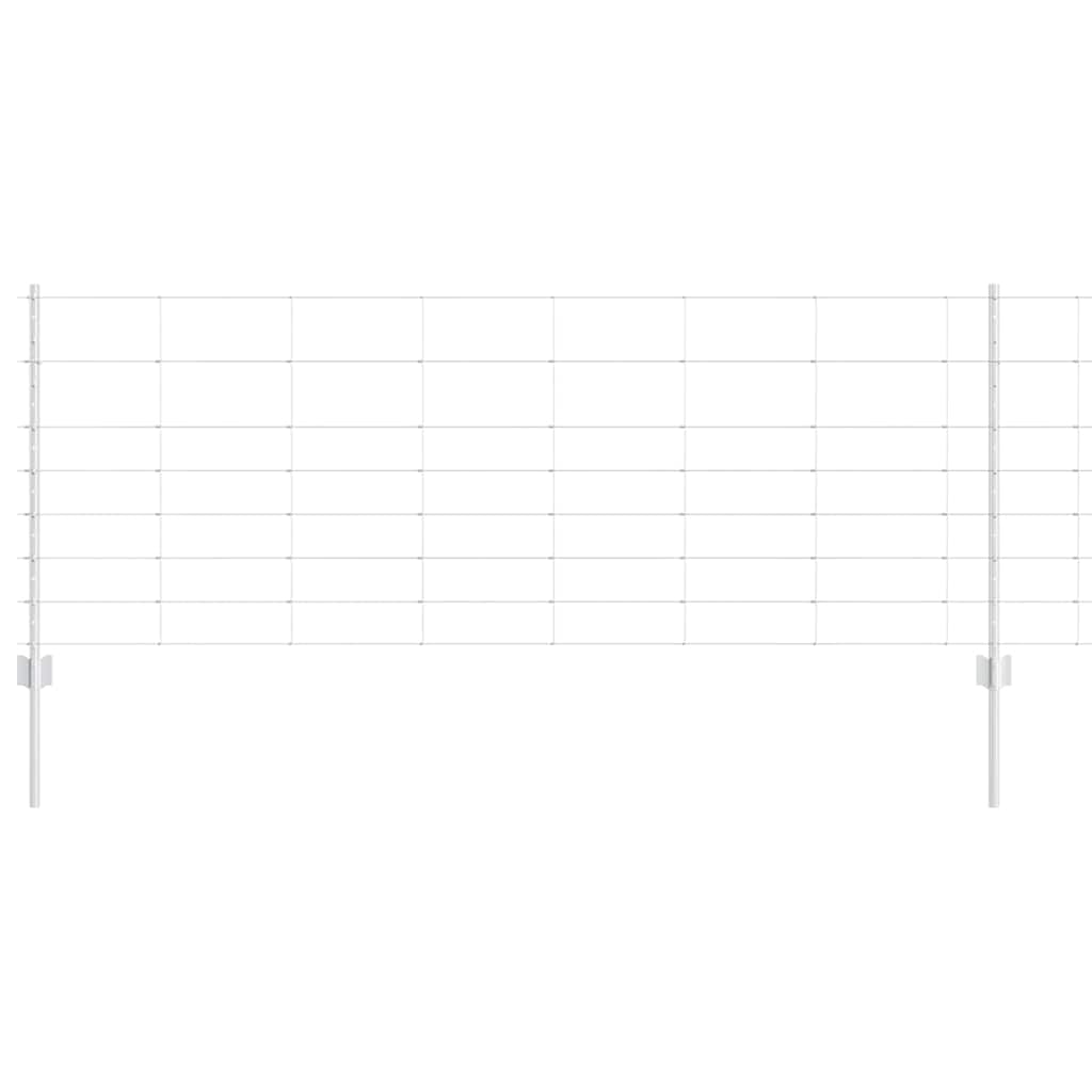 Wild Fence with Posts 25 x 0.8 m (W x H)