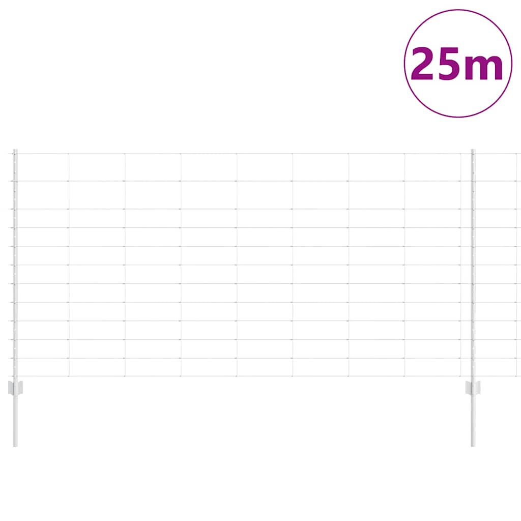 Wild Fence with Posts 25 x 1.2 m (W x H)