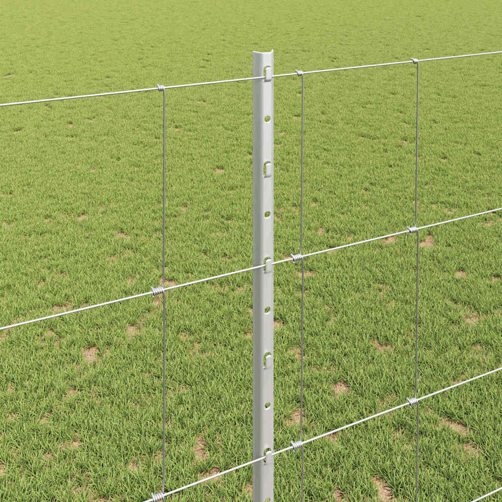 Wild Fence with Posts 25 x 1.4 m (W x H)
