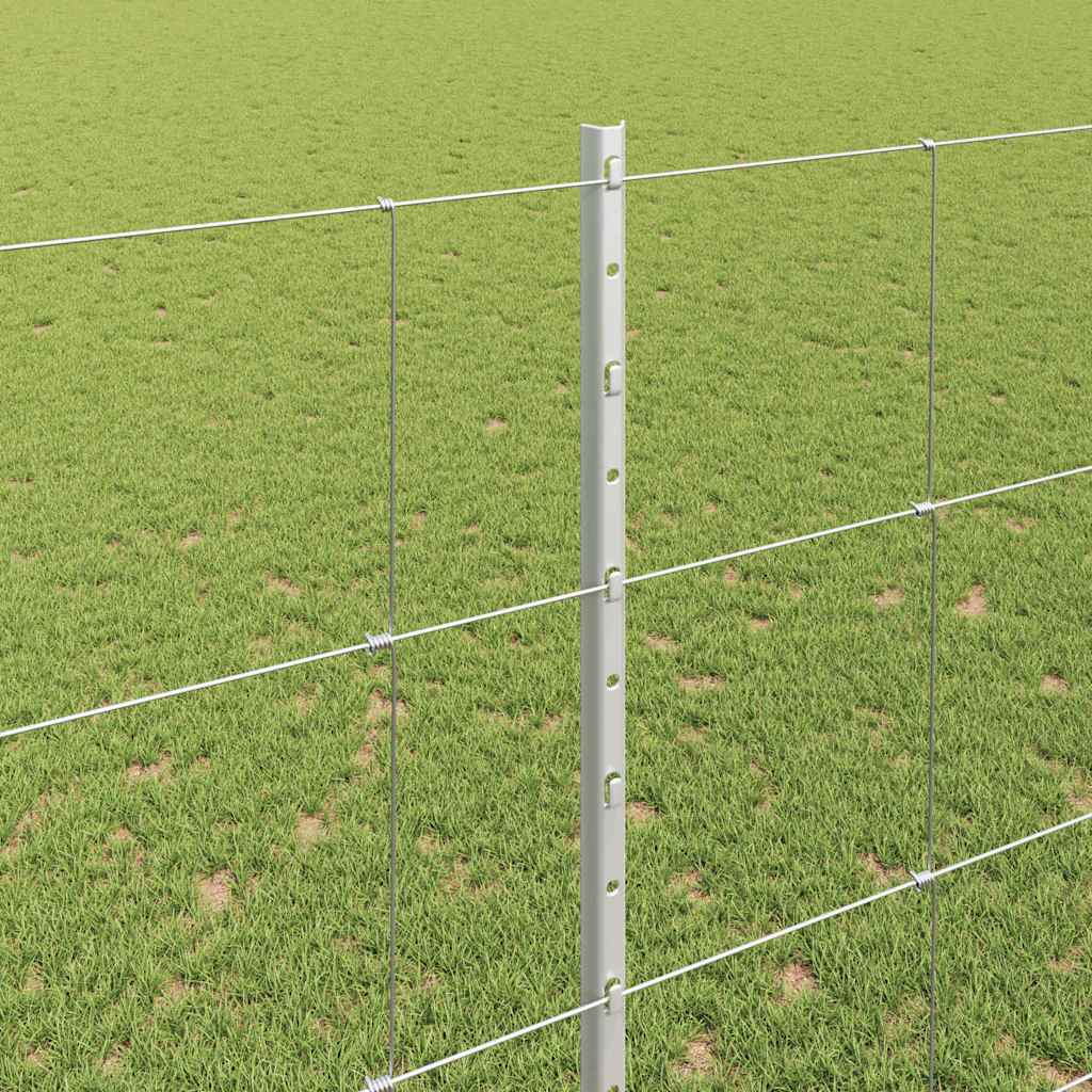 Fence with Post Silver