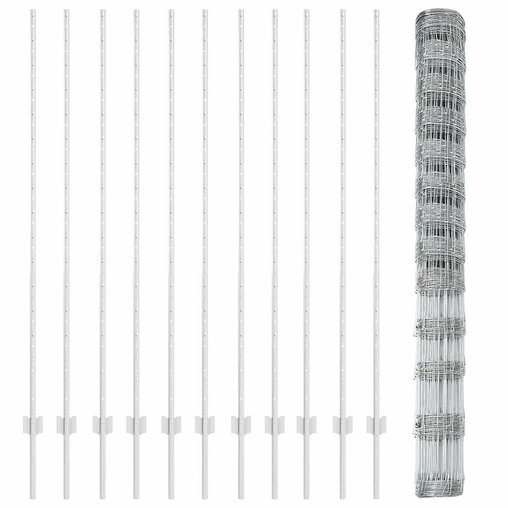 Fence with Post Silver