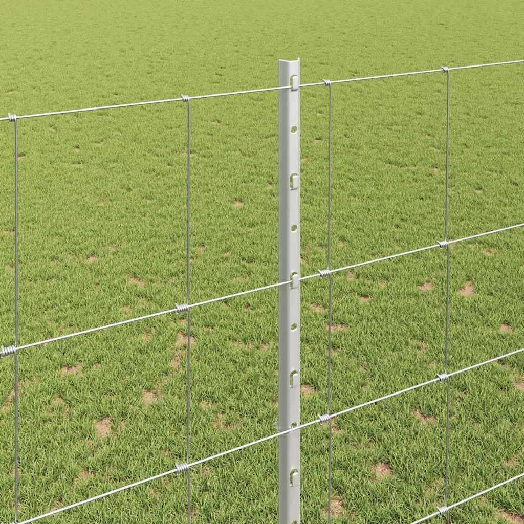 Fence with Post Silver