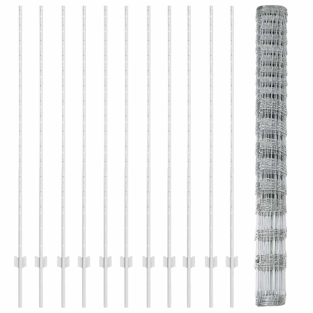 Fence with Post Silver
