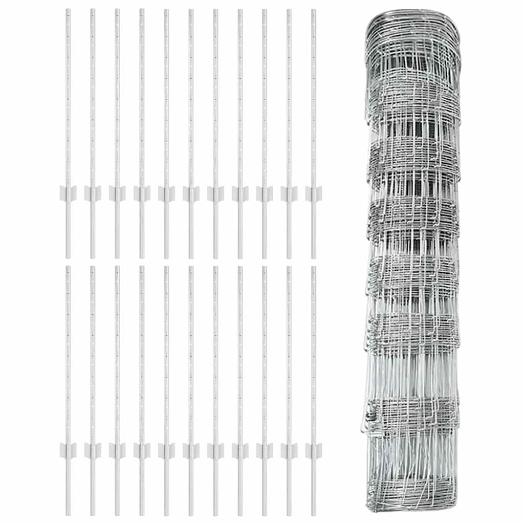 Fence with Post Silver