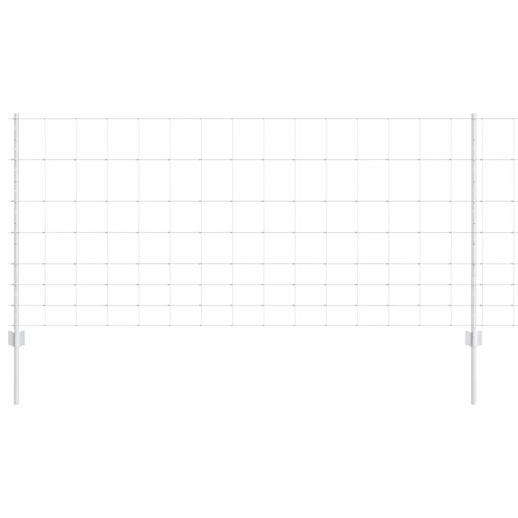Wild Fence with Posts 50 x 1 m (W x H) Hot-Dip Galvanised Steel