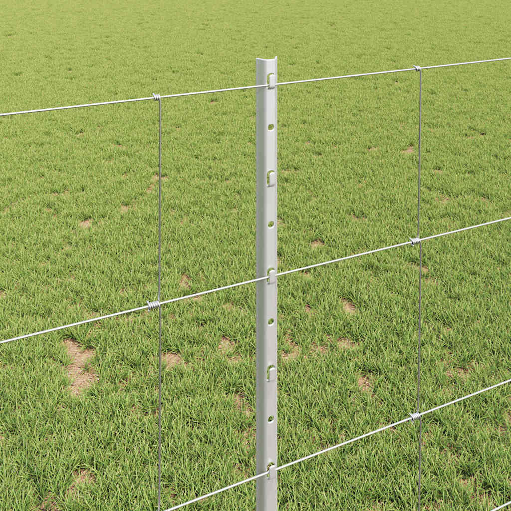 Fence with Post Silver