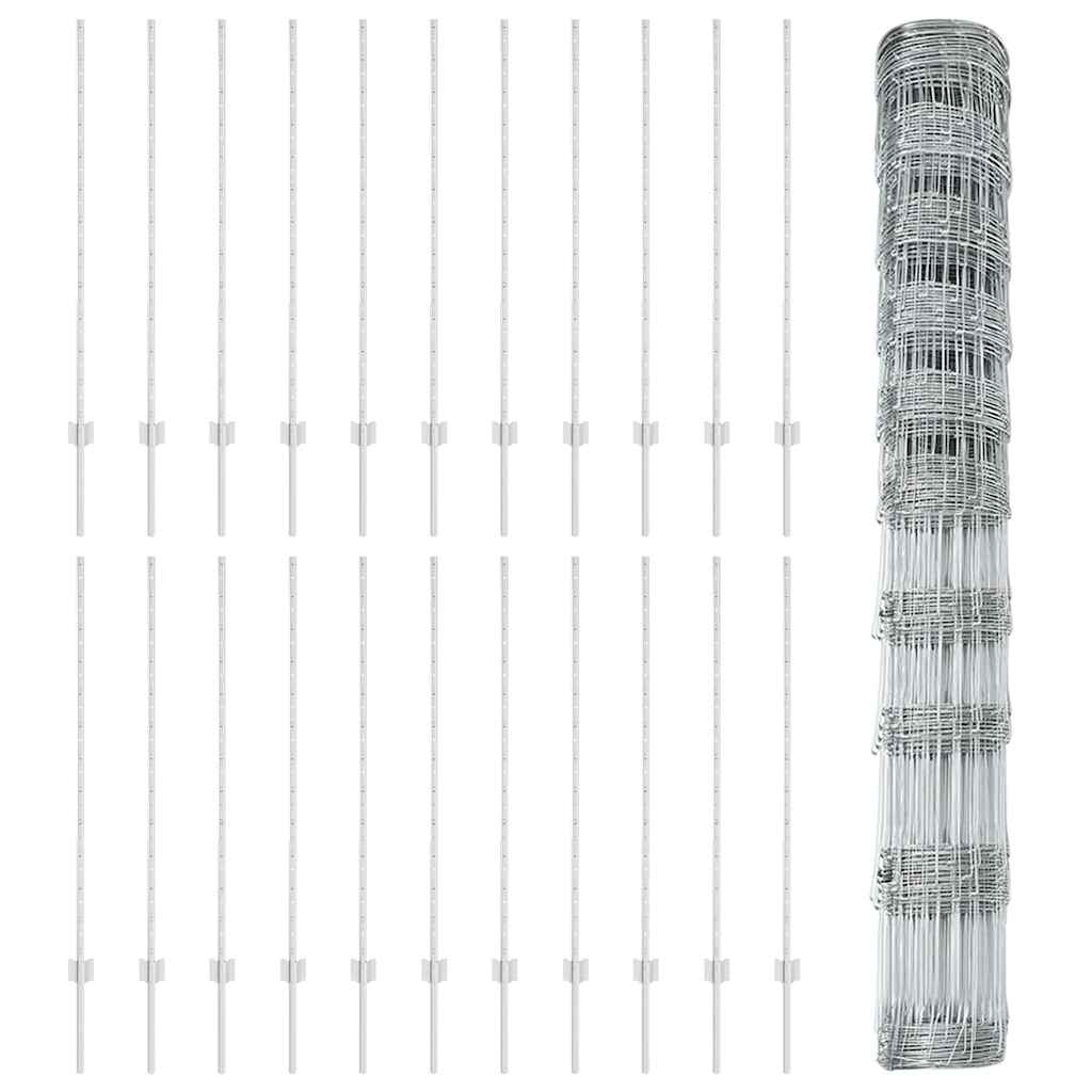 Fence with Post Silver