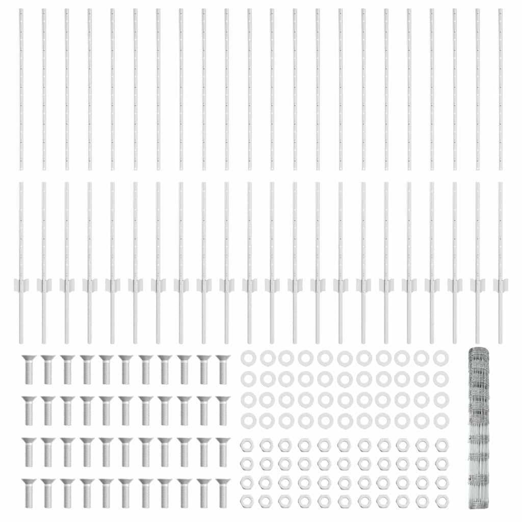 Wild Fence with Posts 50 x 1.2 m (W x H)