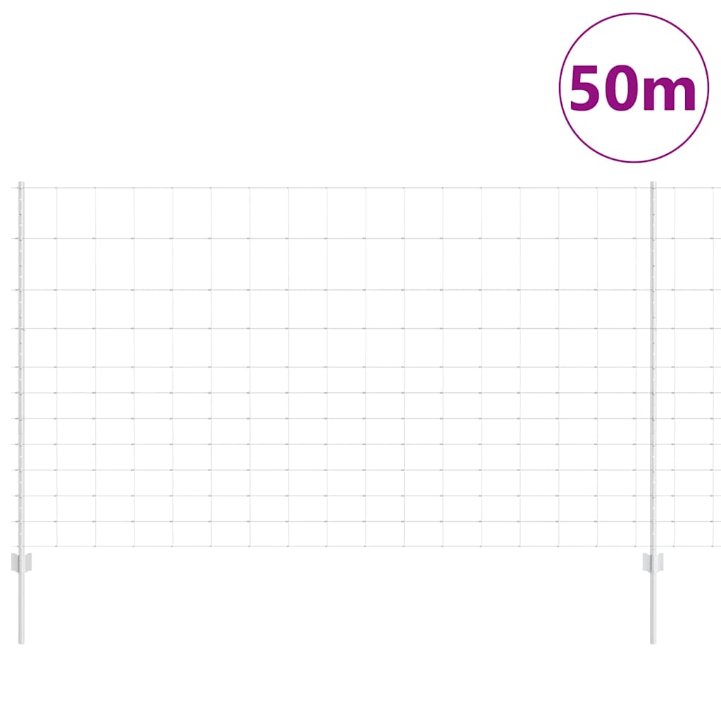 Wild Fence with Posts 50 x 1.4 m (W x H)