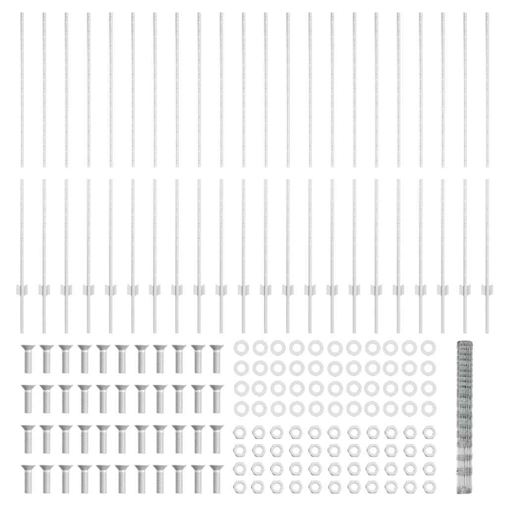 Wild Fence with Posts 50 x 1.5 m (W x H)