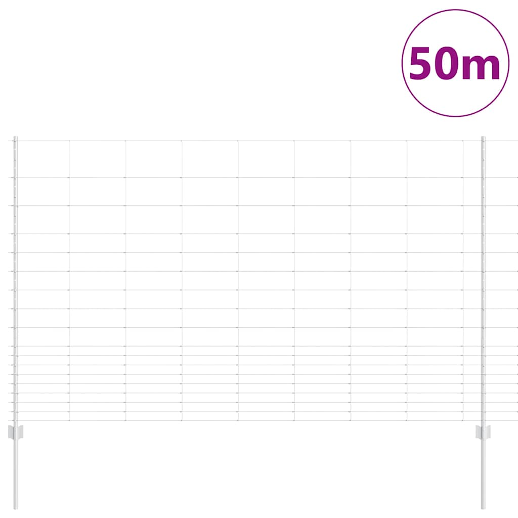 Wild Fence with Posts 50 x 1.5 m (W x H)