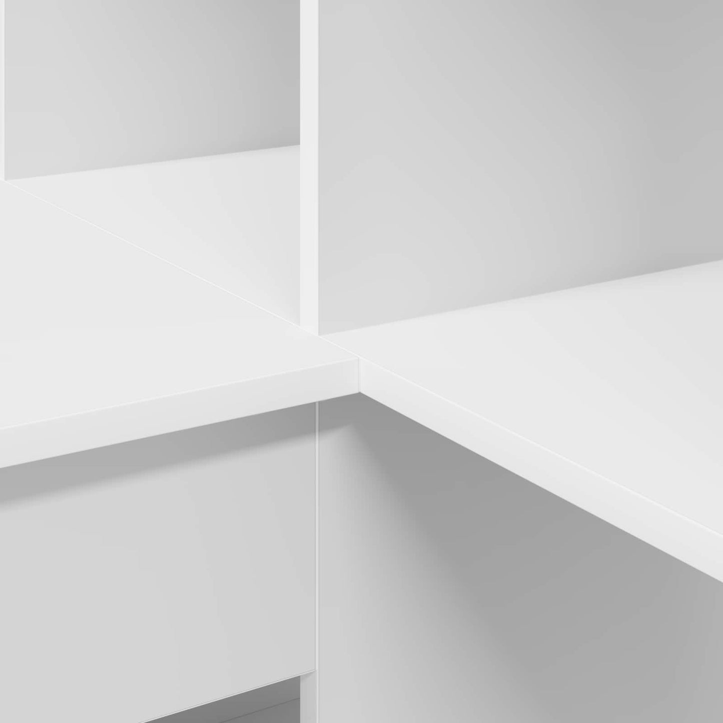 Corner Desk White 101.5 x 149.5 x 149.5 cm Engineered Wood
