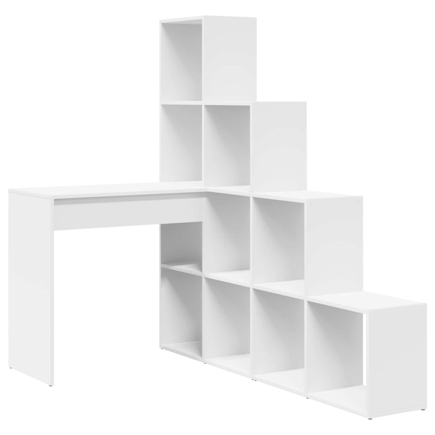 Corner Desk White 101.5 x 149.5 x 149.5 cm Engineered Wood