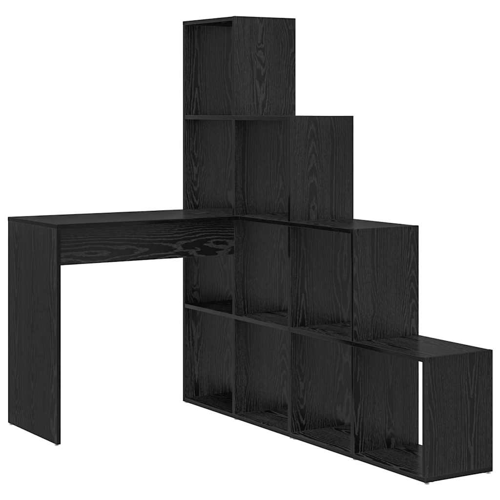 Corner Desk Black Oak 101.5 x 149.5 x 149.5 cm Engineered Wood