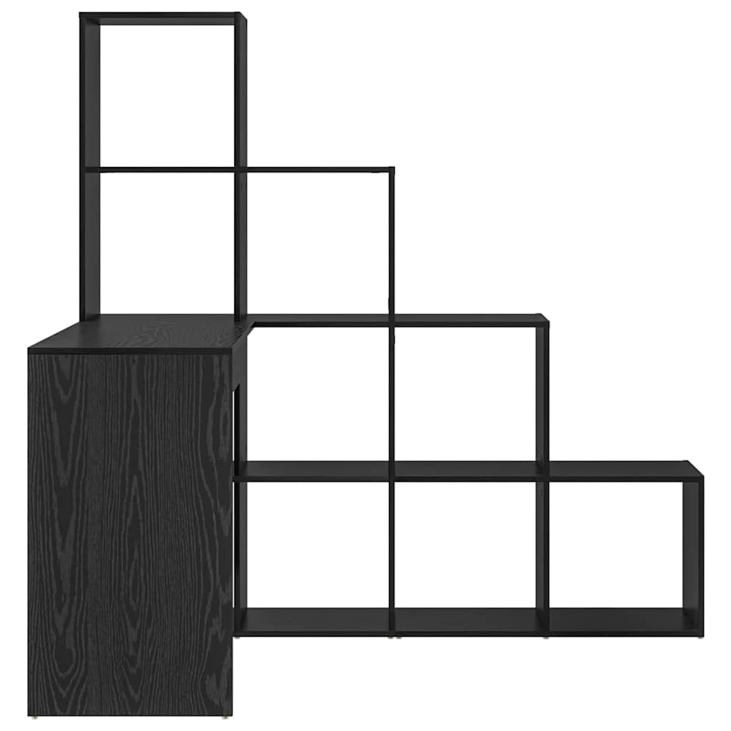 Corner Desk Black Oak 101.5 x 149.5 x 149.5 cm Engineered Wood