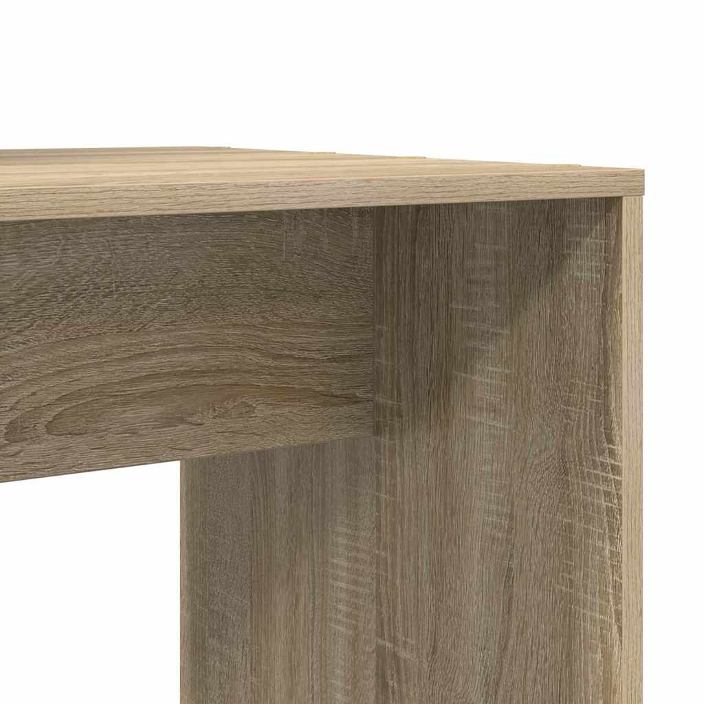 Desk Sonoma Oak Engineered Wood 138.5 x 55 x 143 cm