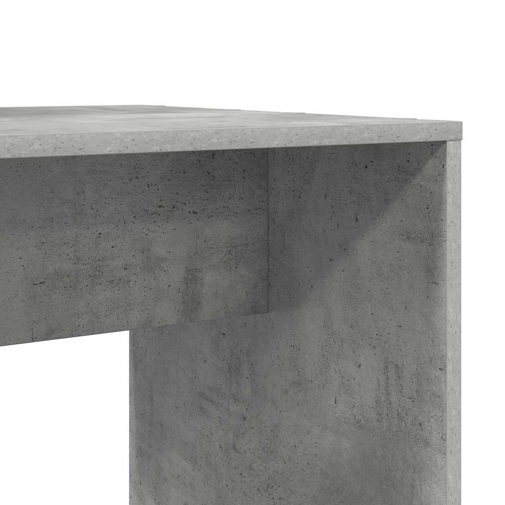 Desk Concrete Grey Engineered Wood 138.5 x 55 x 143 cm
