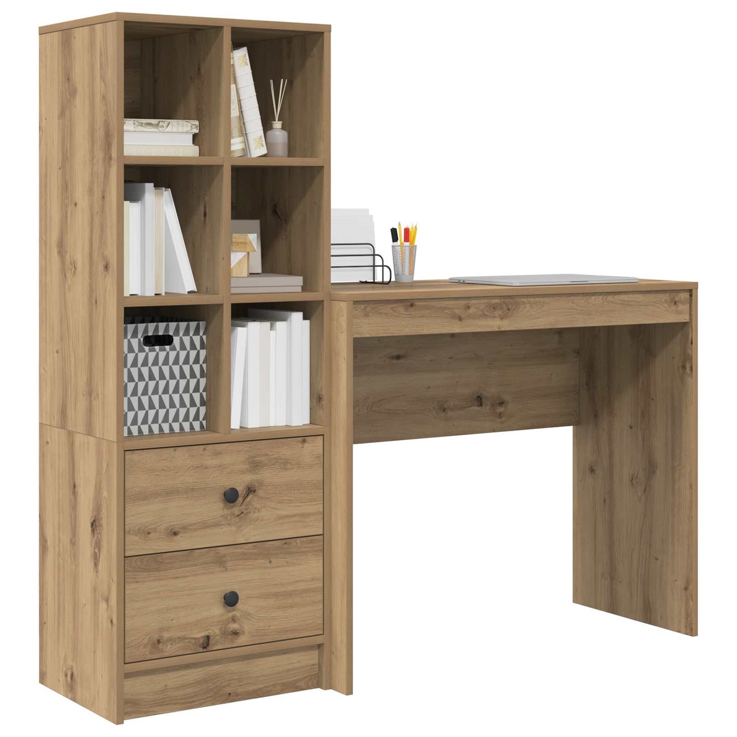 Desk Artisan Oak 135.5 x 40 x 127 cm 2 pcs