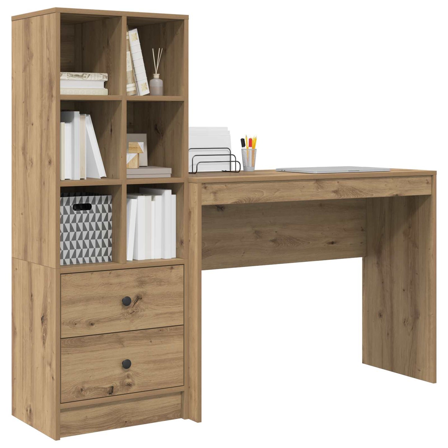 Desk Artisan Oak 145.5 x 40 x 127 cm 2 pcs